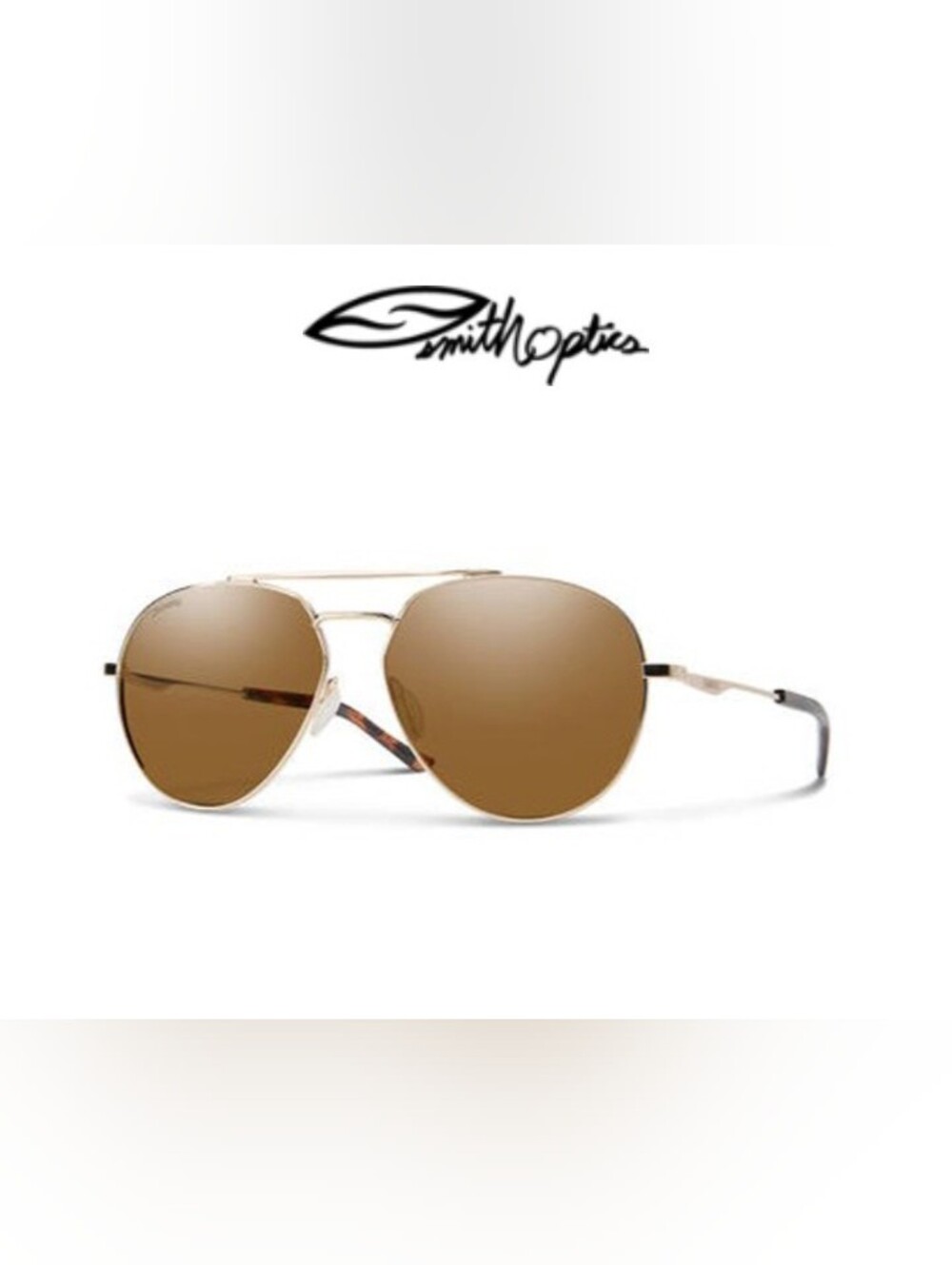 SMITH Optics Westgate Aviator Sunglasses in Brown and Gold